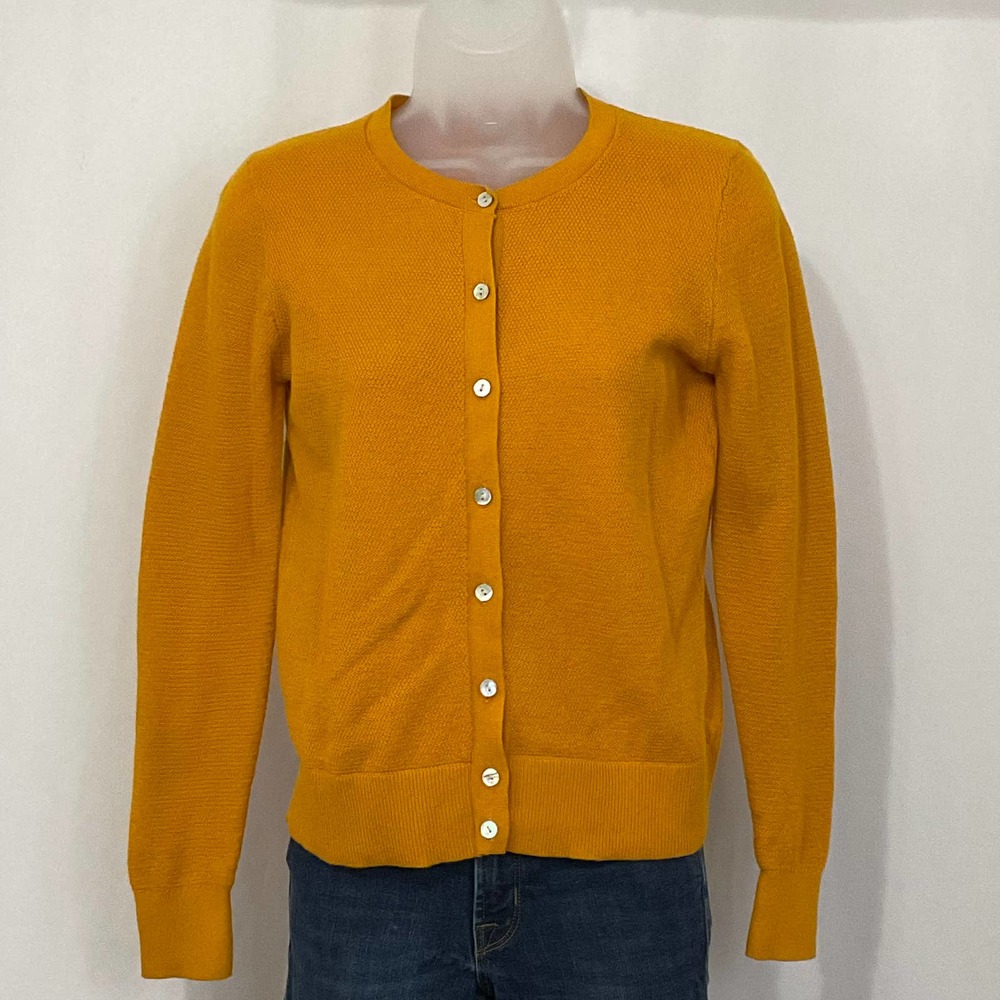 A New Day Women’s Gold Button Down Cardigan Sweater Size XS